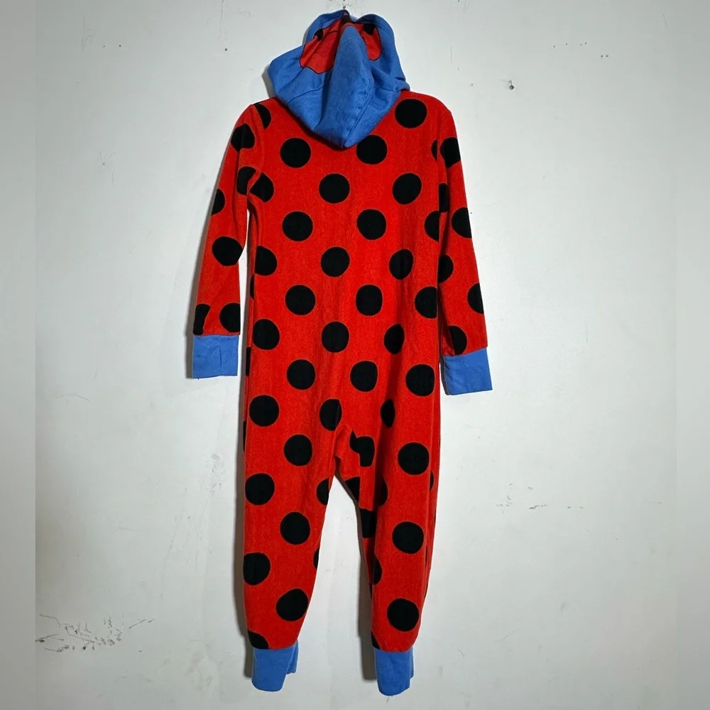 Miraculous Ladybug Cosplay Pajama Jumpsuit footie Costume Kids‎ Size S 6 6X